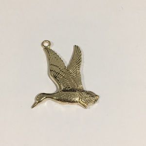 14k Yellow Gold Goose 🦆 Pendant